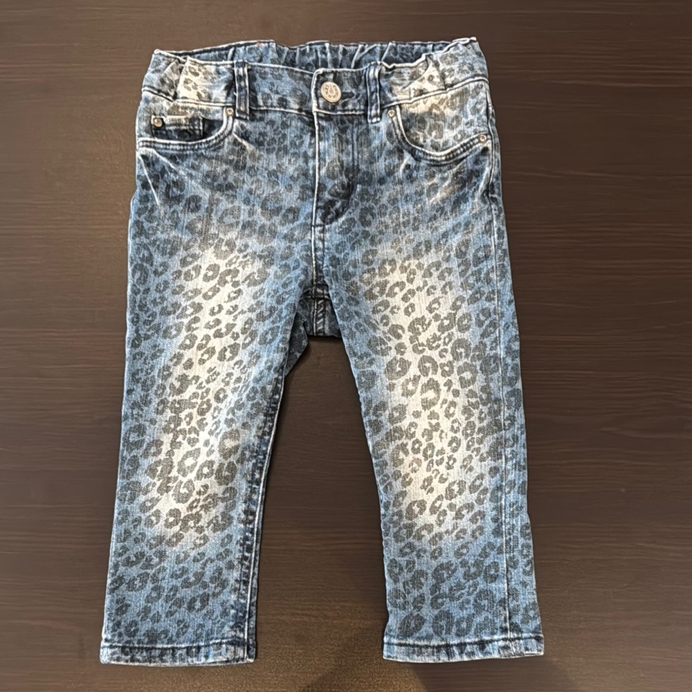 H&M Blue and Gray Jeans with Vintage Wash